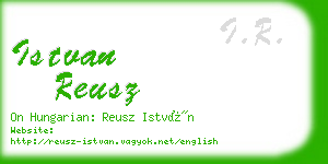 istvan reusz business card